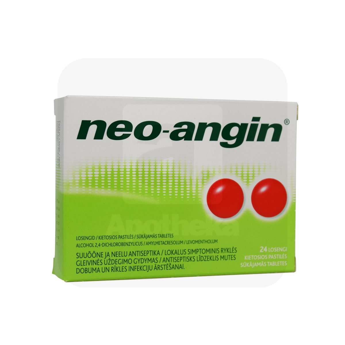 NEO-ANGIN LOSENG 0,6MG+1,2MG+5,9MG N24 - Изображение товара