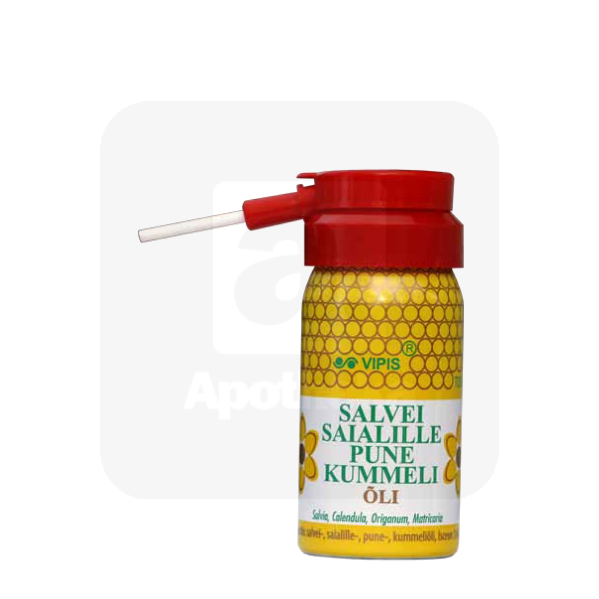 VIPIS SALVEI-SAIALILL-PUNE-KUMMEL ÕLI AEROSOOL 31G - Изображение товара