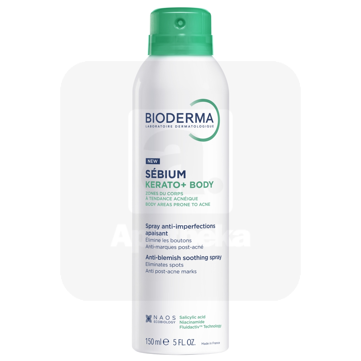 BIODERMA SEBIUM KERATO+ KEHASPREI AKNELISELE NAHALE 150ML - Изображение товара