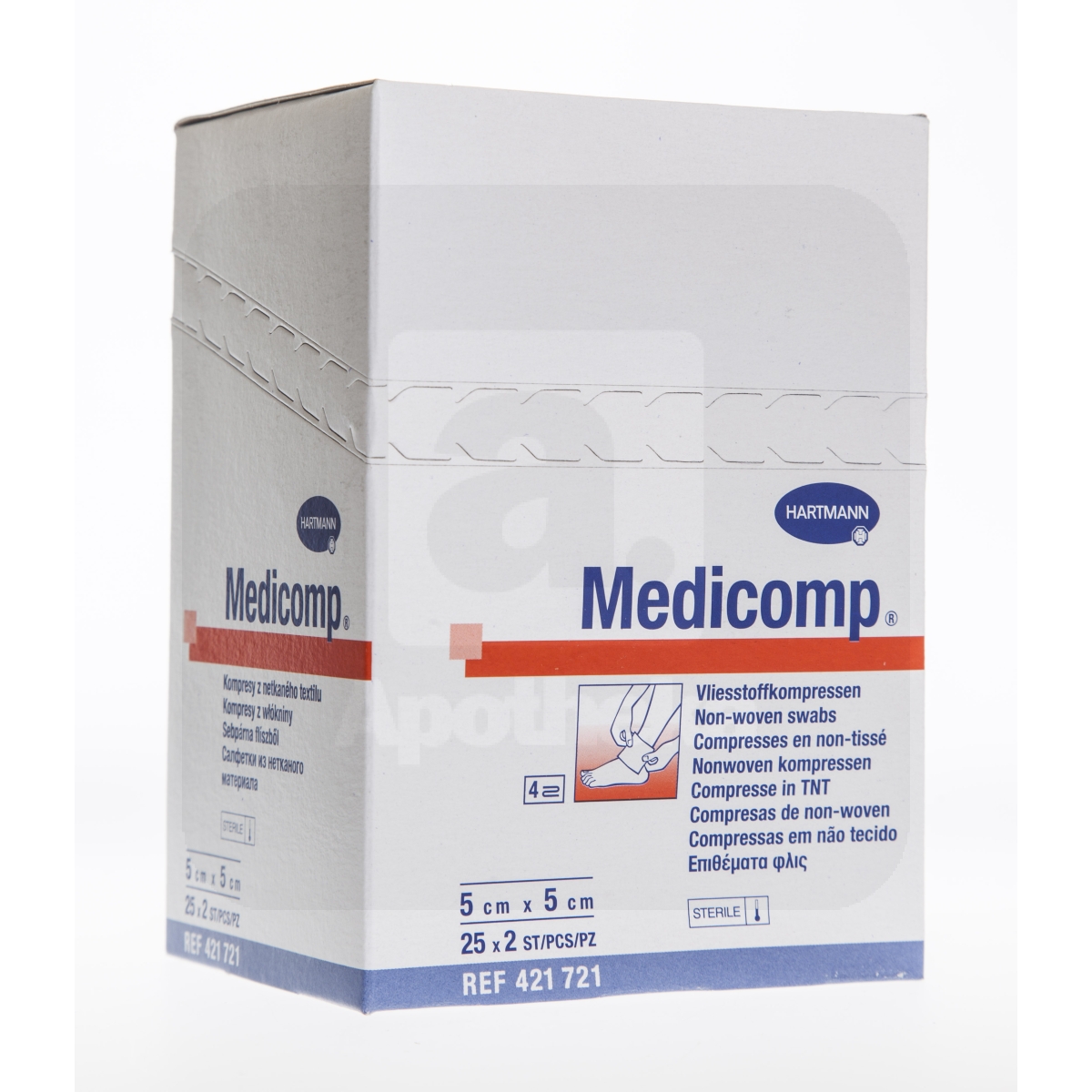 MEDICOMP TAMPOONID STERIILSED 5X5CM N25X2(4KIHTI) /421721/411074