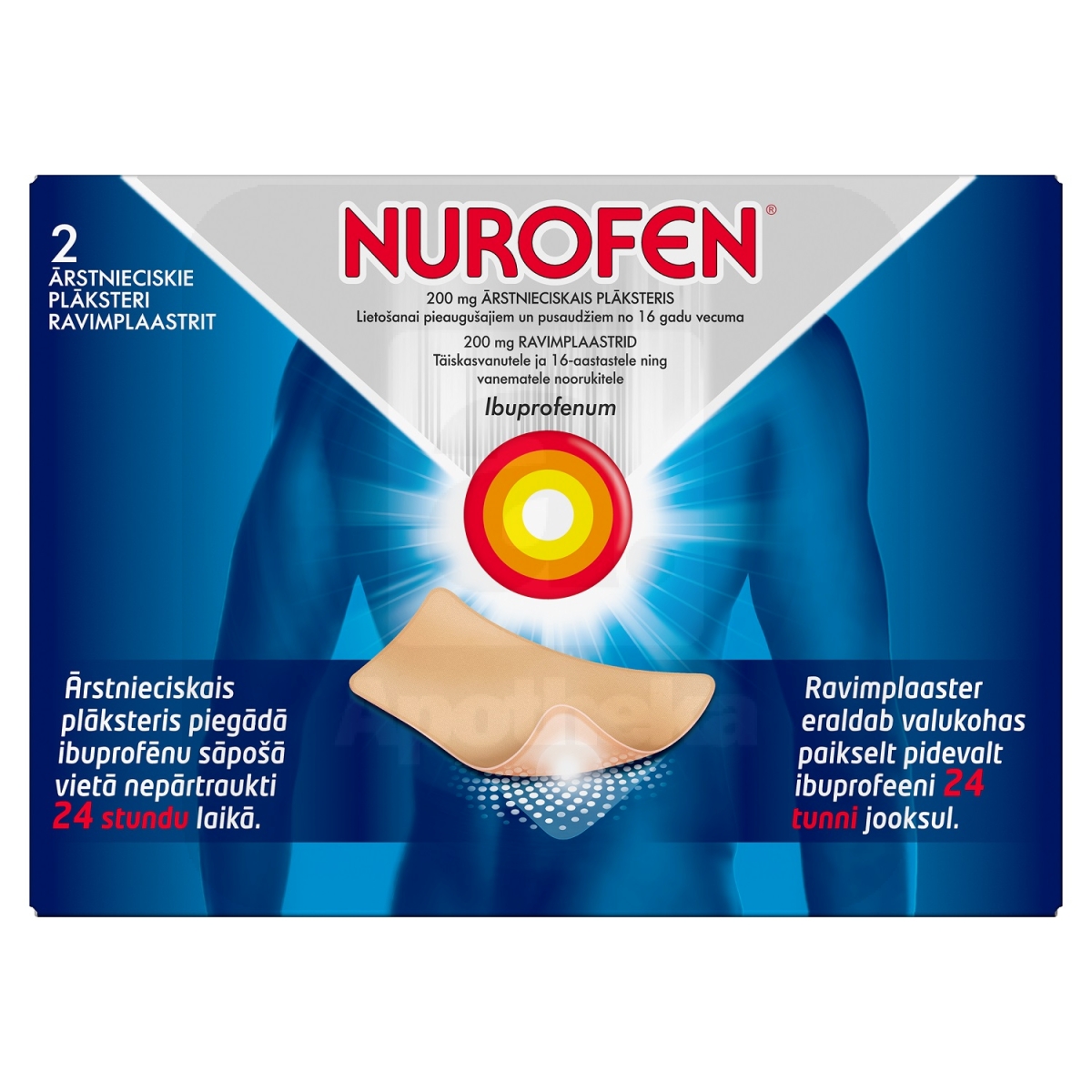 NUROFEN RAVIMPLAASTER 200MG N2 - Изображение товара