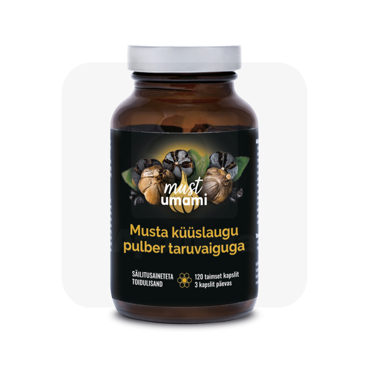 MUST KÜÜSLAUK TARUVAIGUGA KAPSLID N120 (60G) - Изображение товара