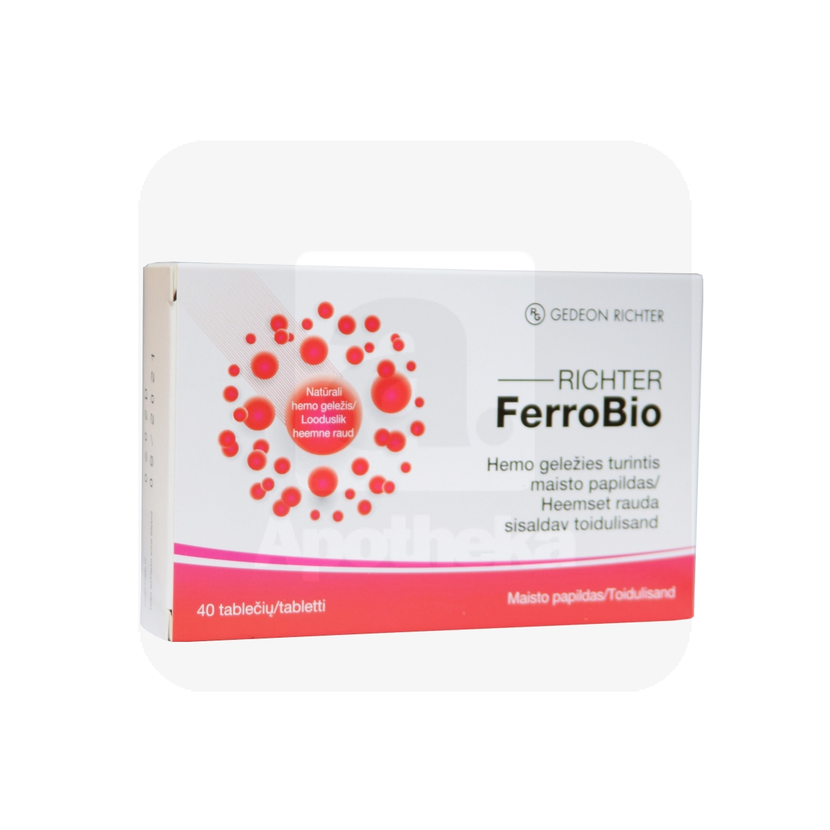 RICHTER FERROBIO TBL 18MG N40 - Изображение товара