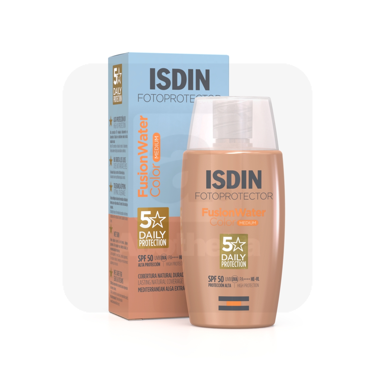 ISDIN SUN PÄIKESEKAITSEEMULSIOON TOONITUD MEDIUM SPF50 50ML - Изображение товара