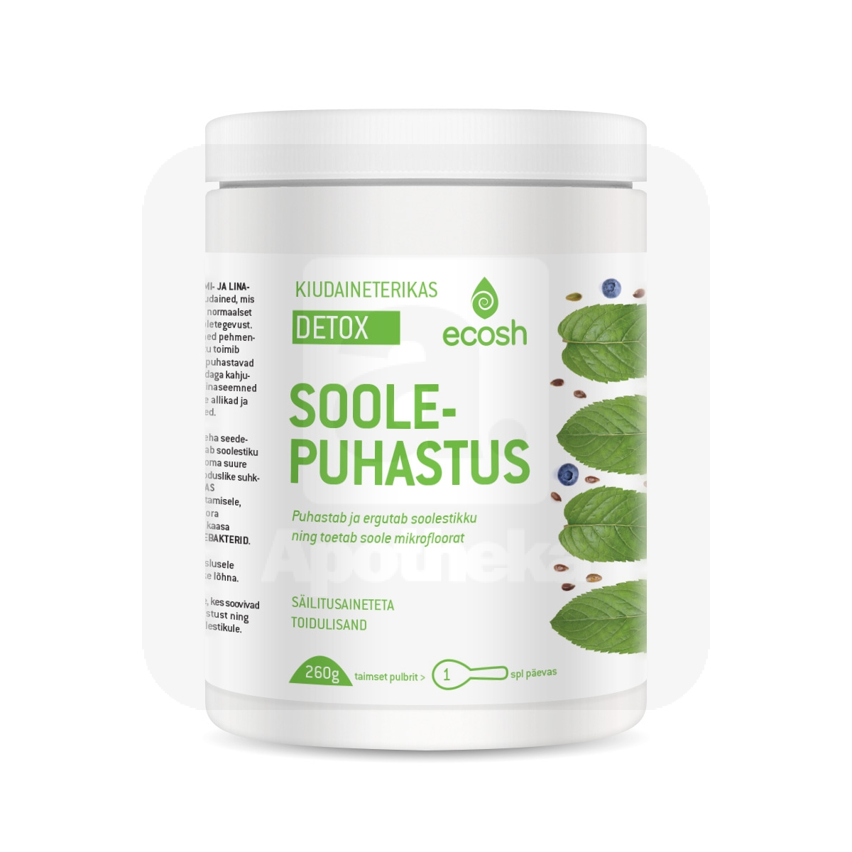 ECOSH KIUDAINETERIKAS SOOLEPUHASTUS DETOX 260G - Изображение товара