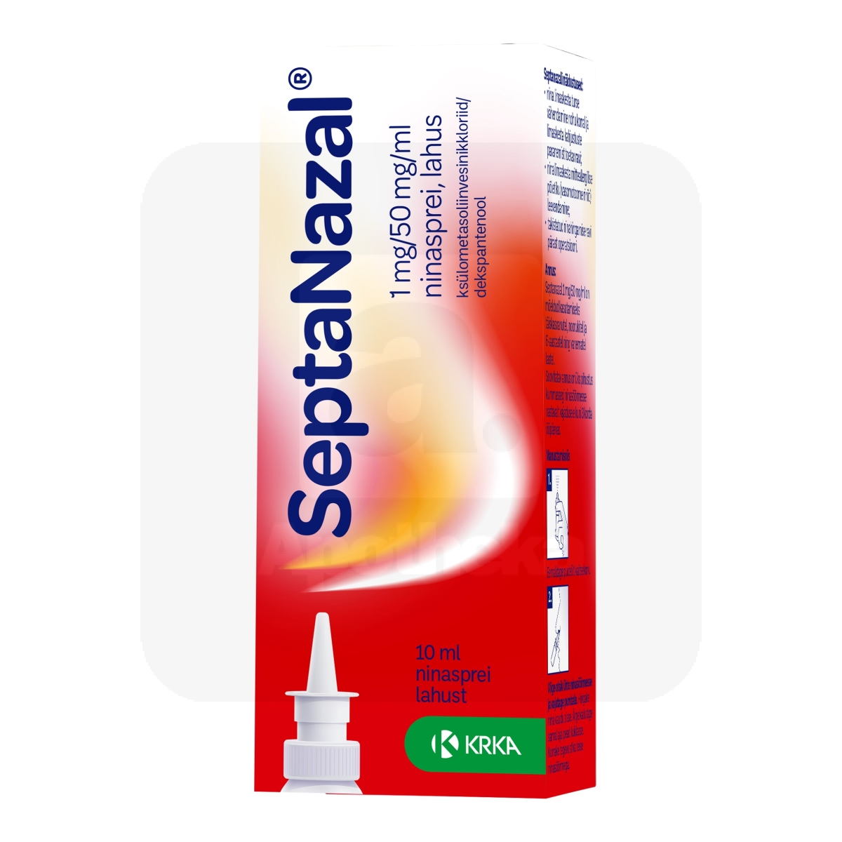 SEPTANAZAL NINASPREI 1MG+50MG/1ML 10ML N1 - Изображение товара