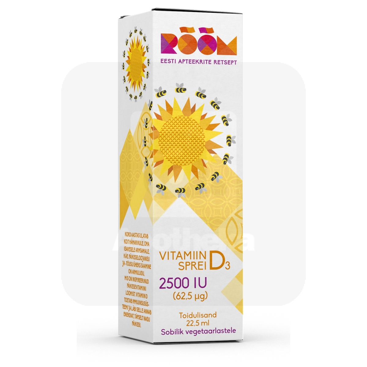 RÕÕM VITAMIIN D3 SPREI 2500 IU (62,5MCG) 22,5 ML - Изображение товара