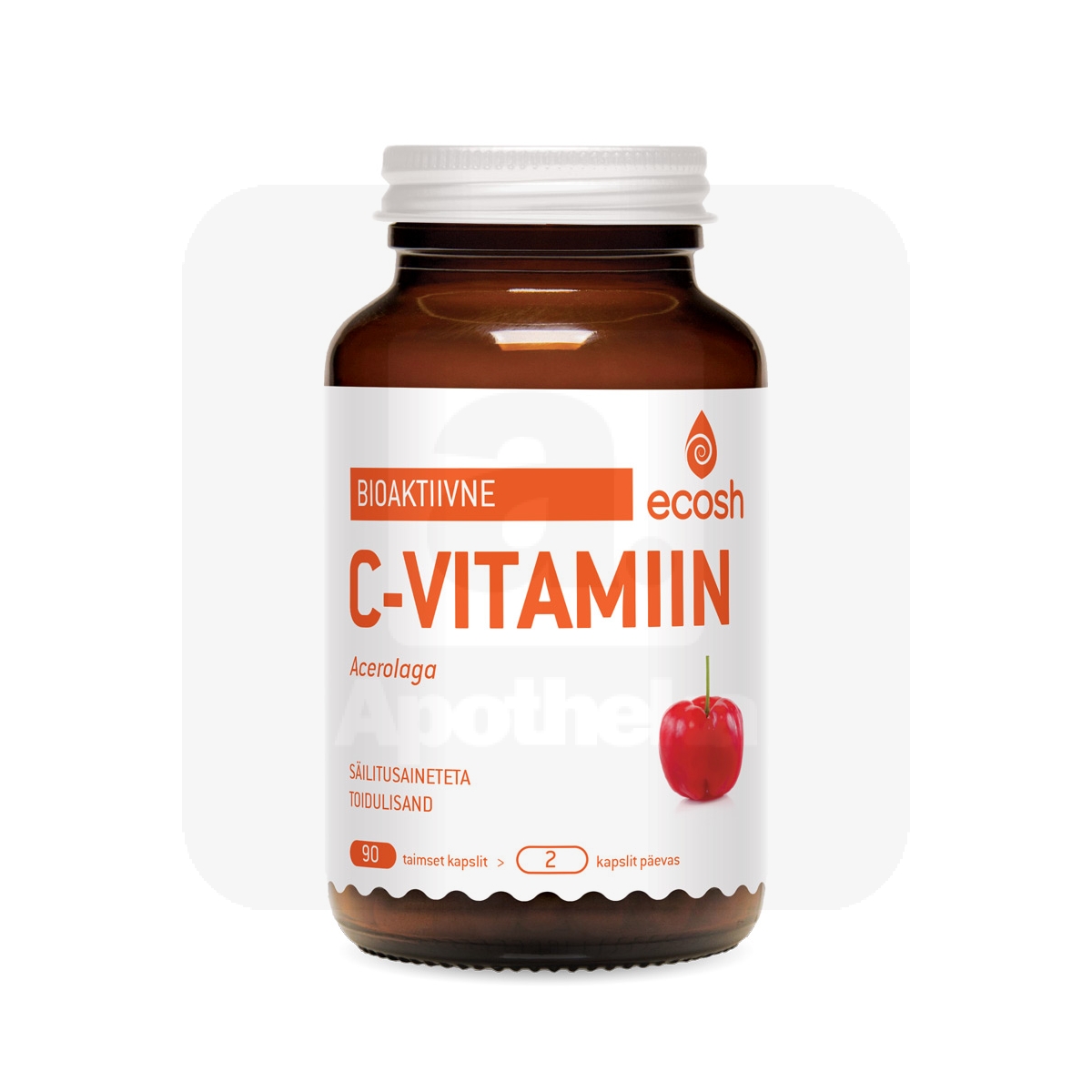 ECOSH BIOAKTIIVNE C-VITAMIIN ACEROLAGA KAPSLID N90 - Изображение товара