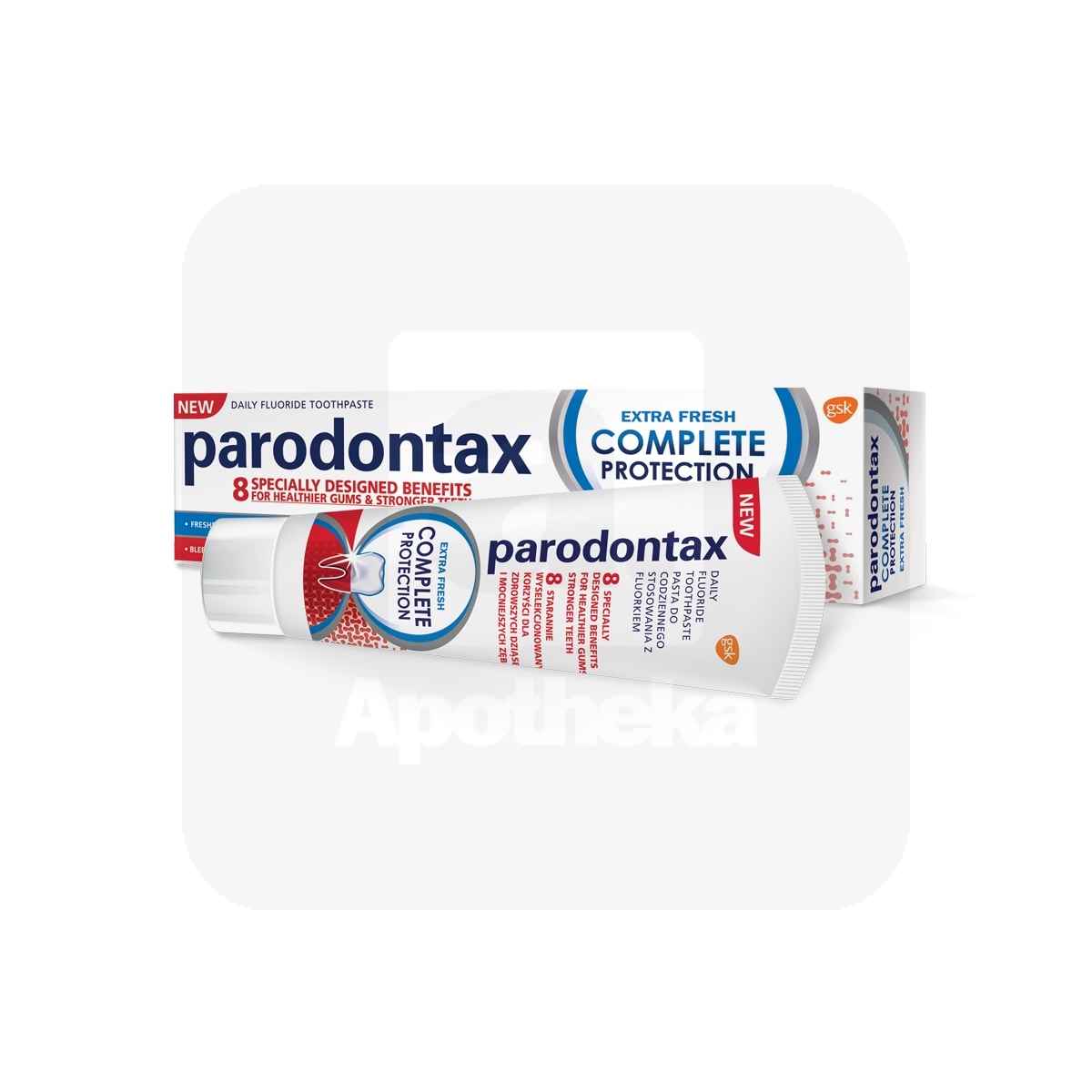 PARODONTAX COMPLETE PROTECTION EXTRA FRESH HAMBAPASTA 75ML - Изображение товара