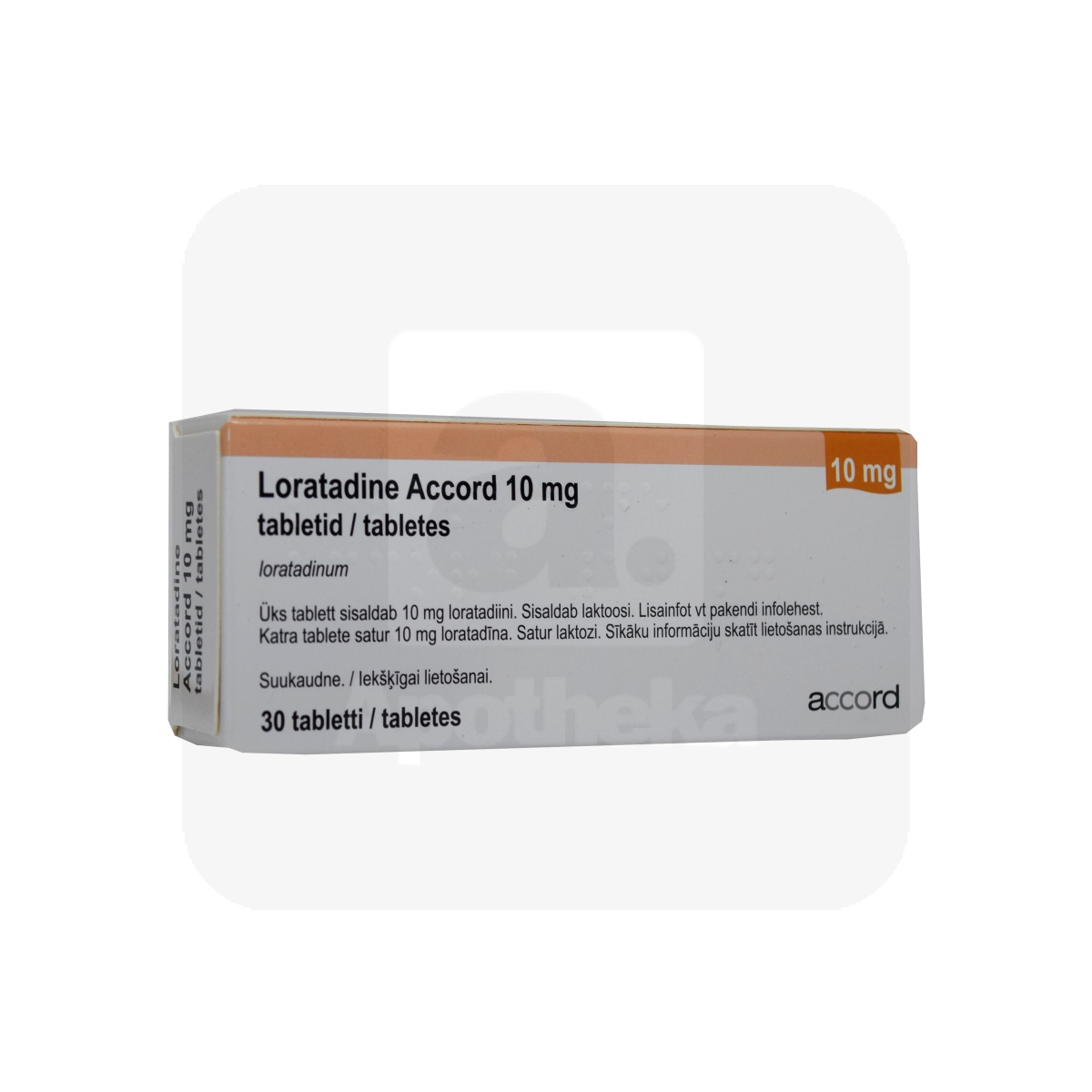 LORATADINE ACCORD TBL 10MG N30 - Изображение товара