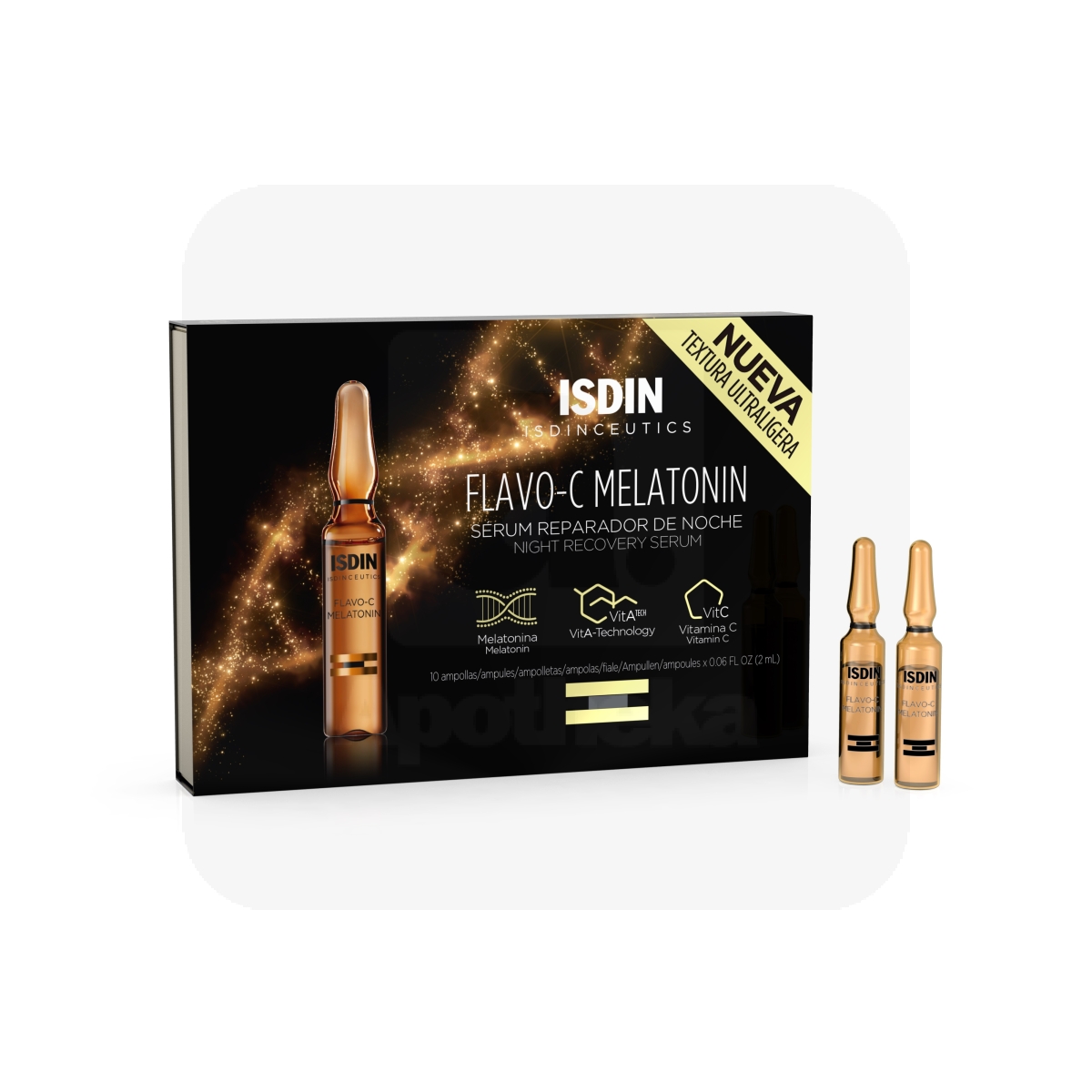 ISDIN FLAVO-C AMPULLID MELATONIINIGA 2ML N10 - Изображение товара 1