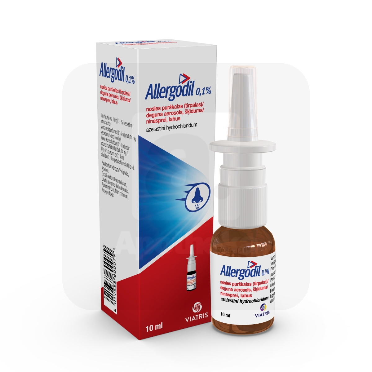 ALLERGODIL 0,1% NINASPREI, LAHUS 1MG/ML 10ML - Изображение товара
