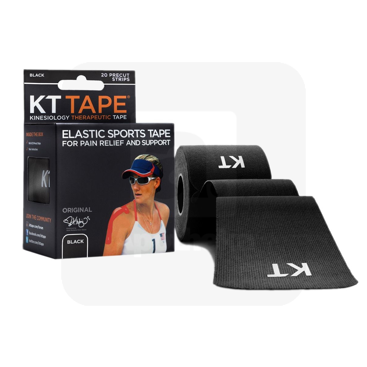 KT TEIP ORIGINAL (EELLÕIGATUD 5M, 20 STRIP) MUST - Изображение товара