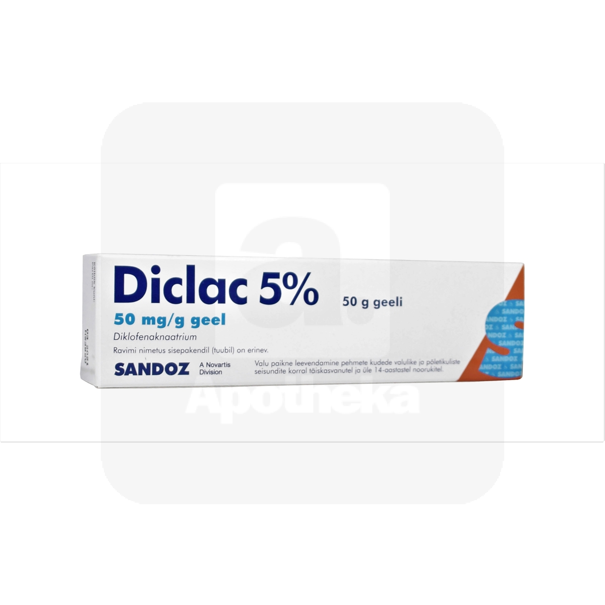DICLAC 5% GEEL 50MG/G 50G (TML) - Изображение товара