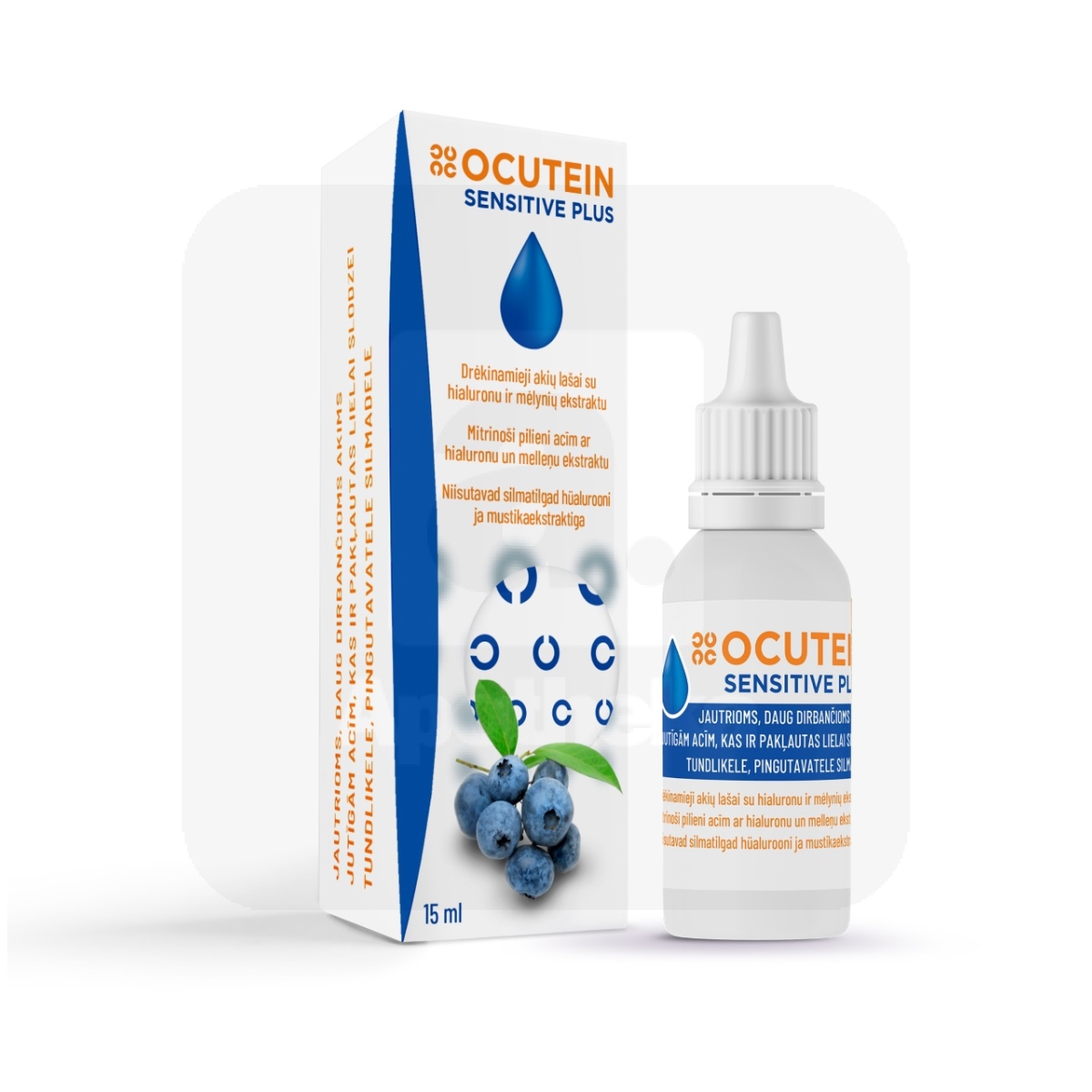 OCUTEIN SENSITIVE PLUS SILMATILGAD 15ML - Изображение товара