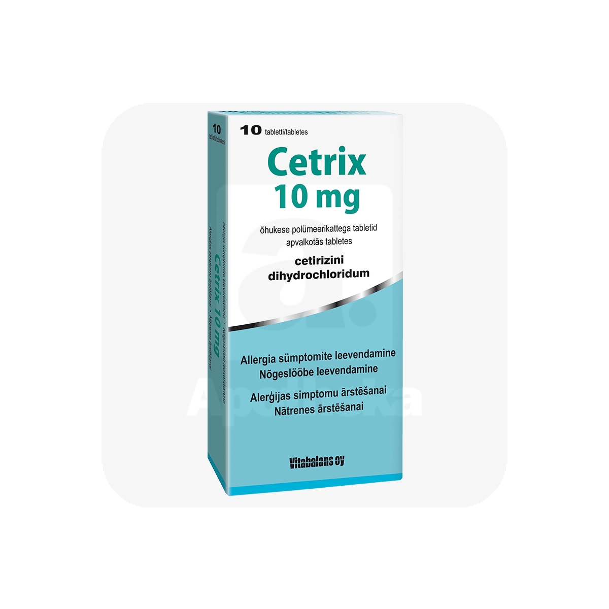 CETRIX 10MG TBL 10MG N10 - Изображение товара