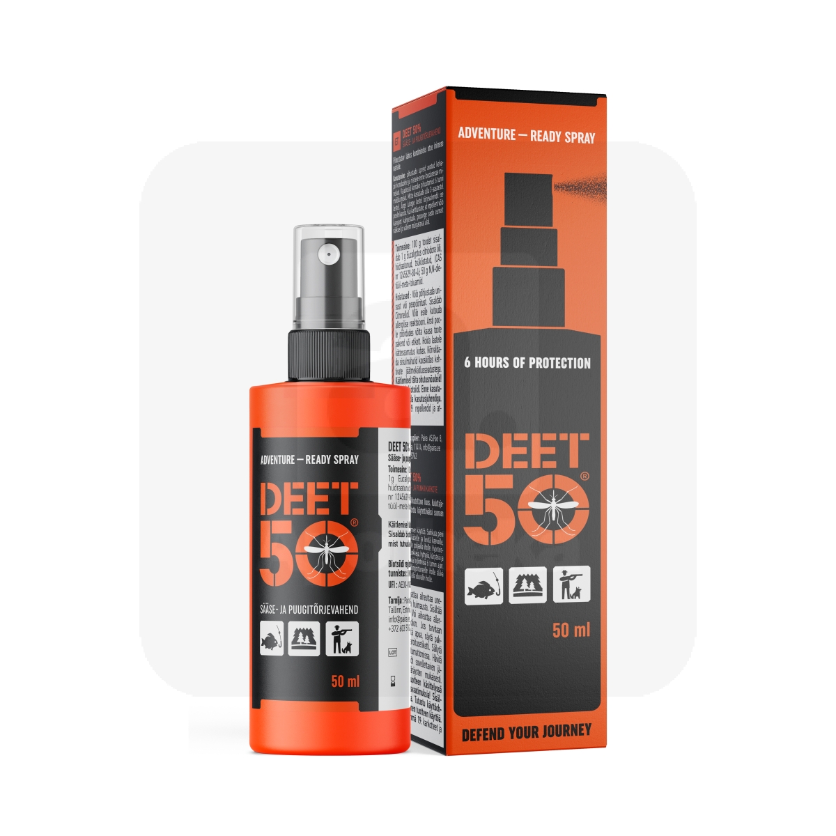 DEET 50 SÄÄSE- JA PUUGITÕRJEVAHEND 50ML - Изображение товара