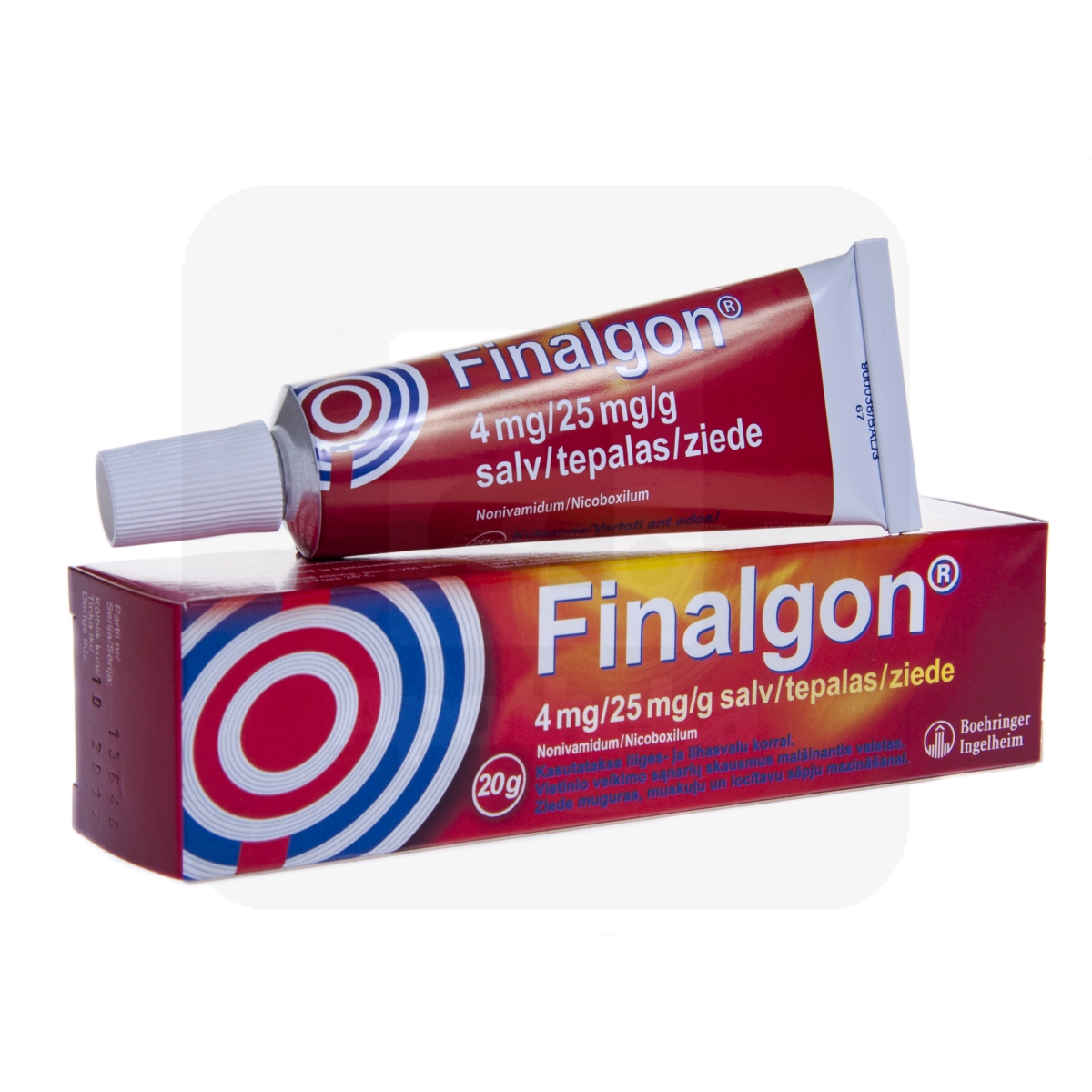 FINALGON SALV 25MG+4MG/G 20G