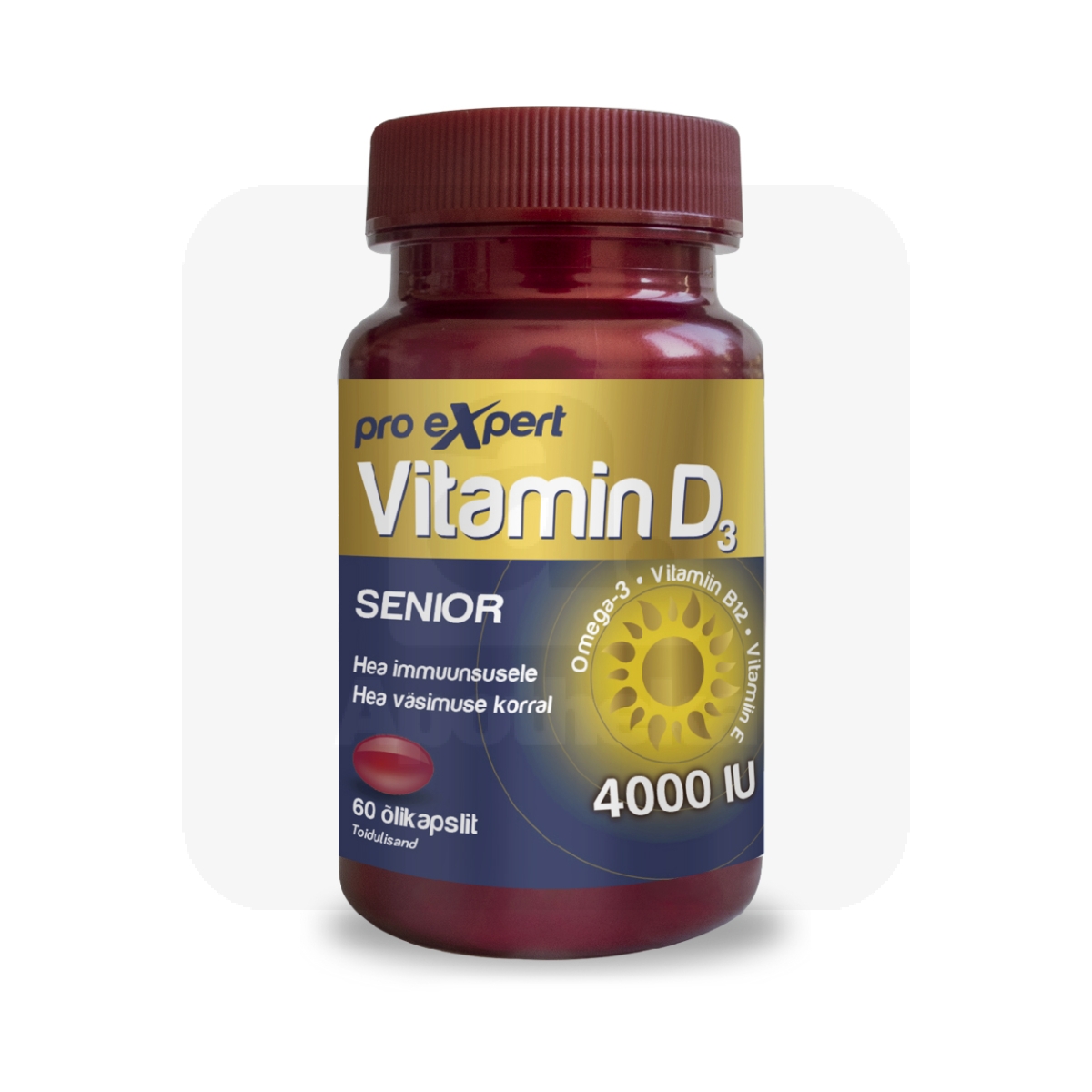 VITAMIN D3 PRO EXPERT 4000IU SENIOR ÕLIKAPSLID N60 - Изображение товара