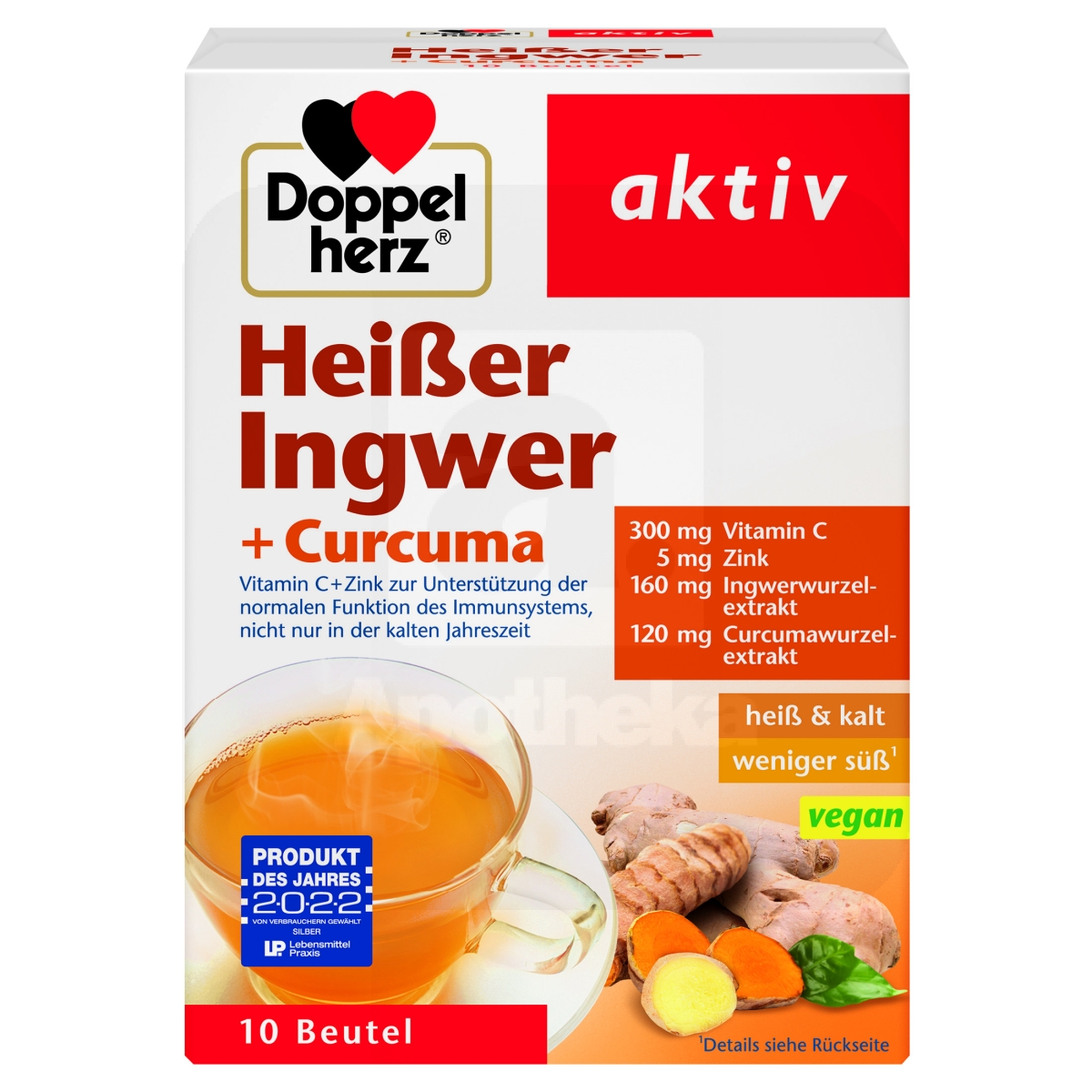 DOPPELHERZ AKTIV KUUM JOOK INGVER+ KURKUM N10 - Изображение товара