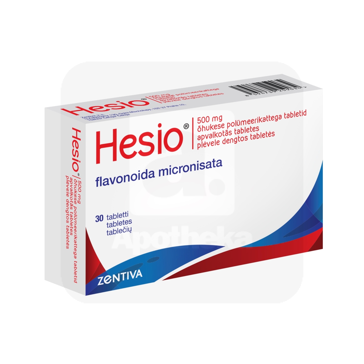 HESIO KATTEGA TBL 450MG+50MG N30 - Изображение товара