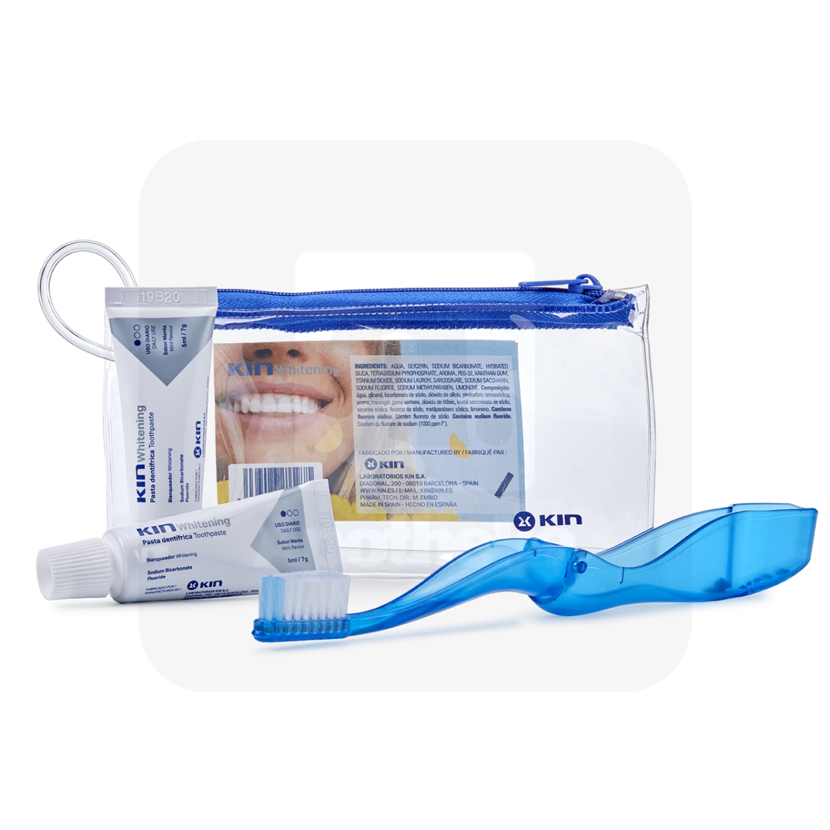 KIN WHITENING REISIKOMPLEKT HAMBAHARI+HAMBAPASTA 2X5ML - Изображение товара