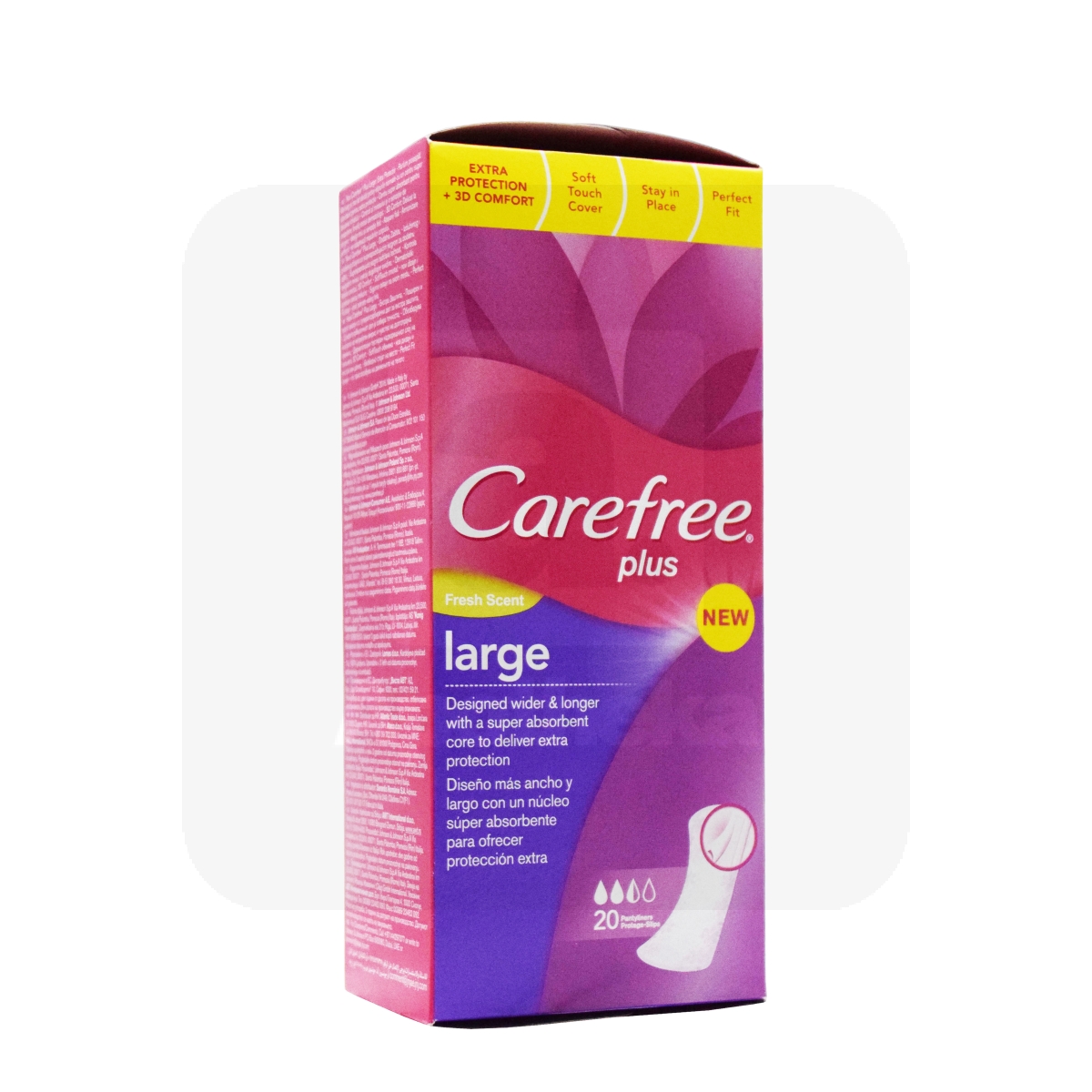 Прокладки Carefree plus Large fresh ежедневные, 20 шт.