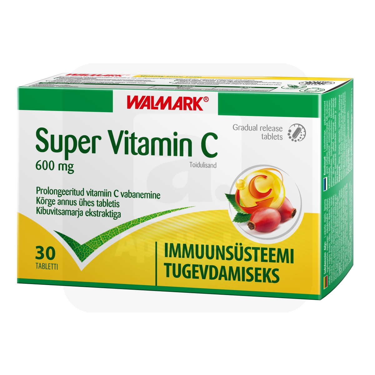 WALMARK SUPER VITAMIN C 600MG PROLONG N30 - Изображение товара