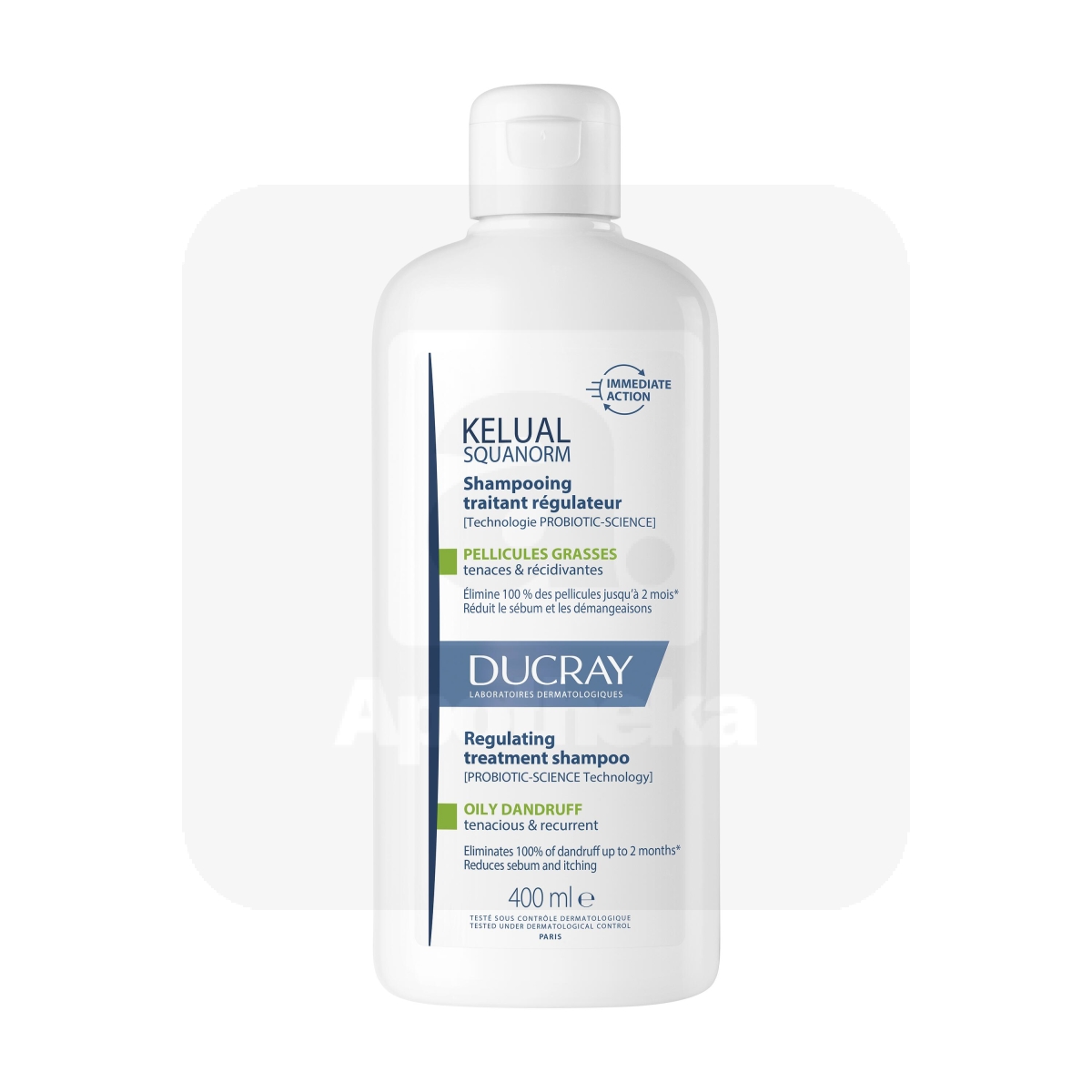 DUCRAY KELUAL SQUANORM SHAMPOON RASUSELE KÕÕMALE 400ML - Изображение товара