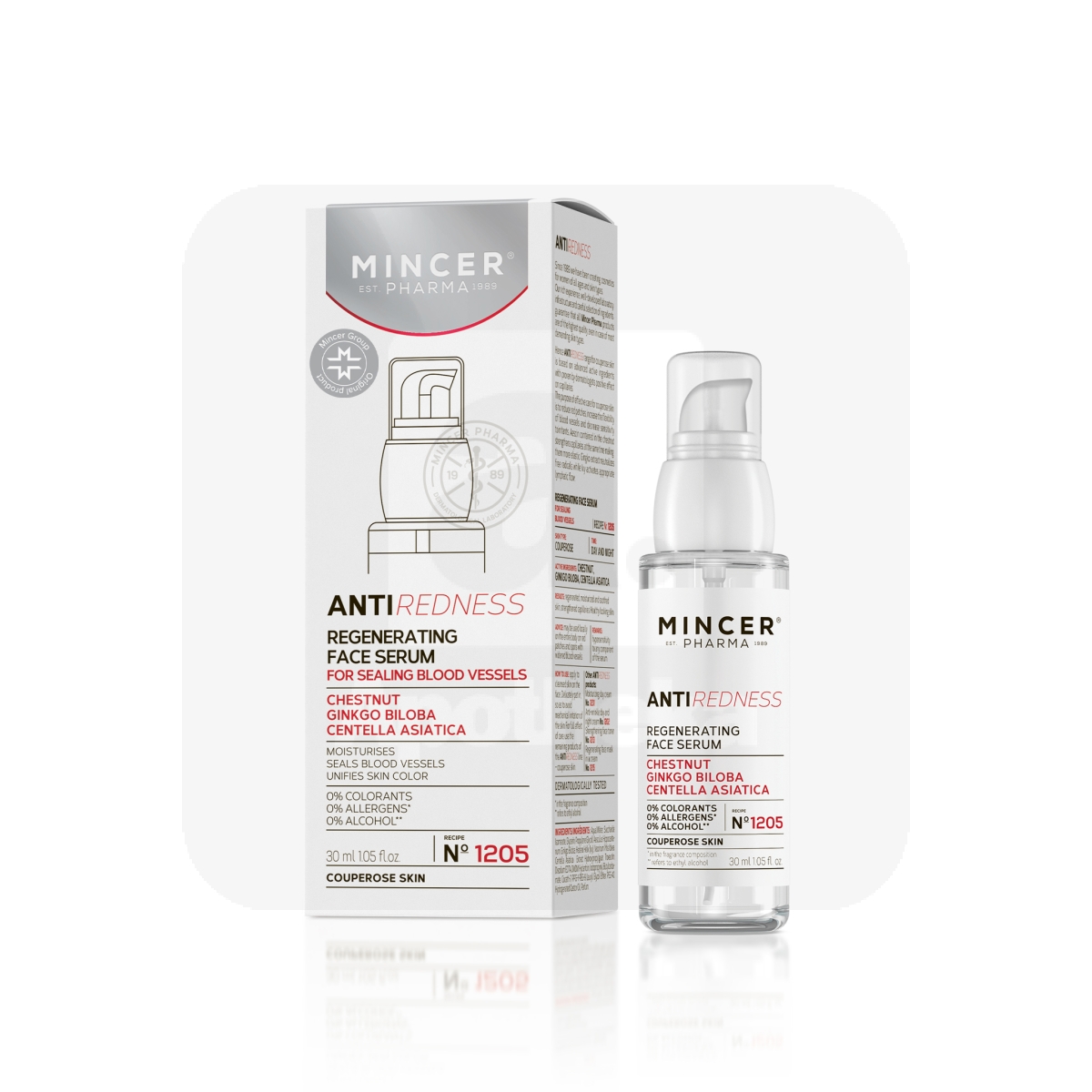 MINCER PHARMA REDNESS SEERUM PUNETUSVASTANE 30ML - Изображение товара