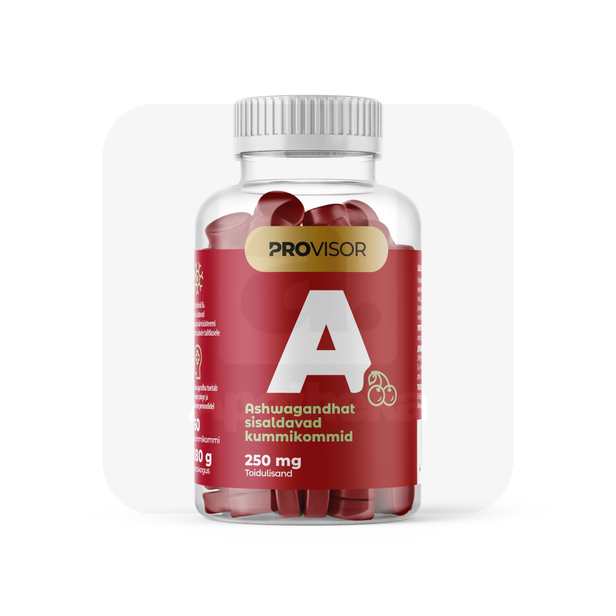 PROVISOR ASHWAGANDHA KUMMIKOMMID 250MG N60 - Изображение товара