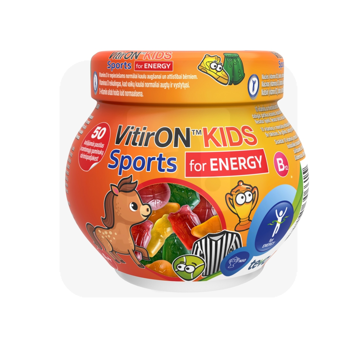VITIRON KIDS SPORT KUMMIKOMMID N50 - Изображение товара