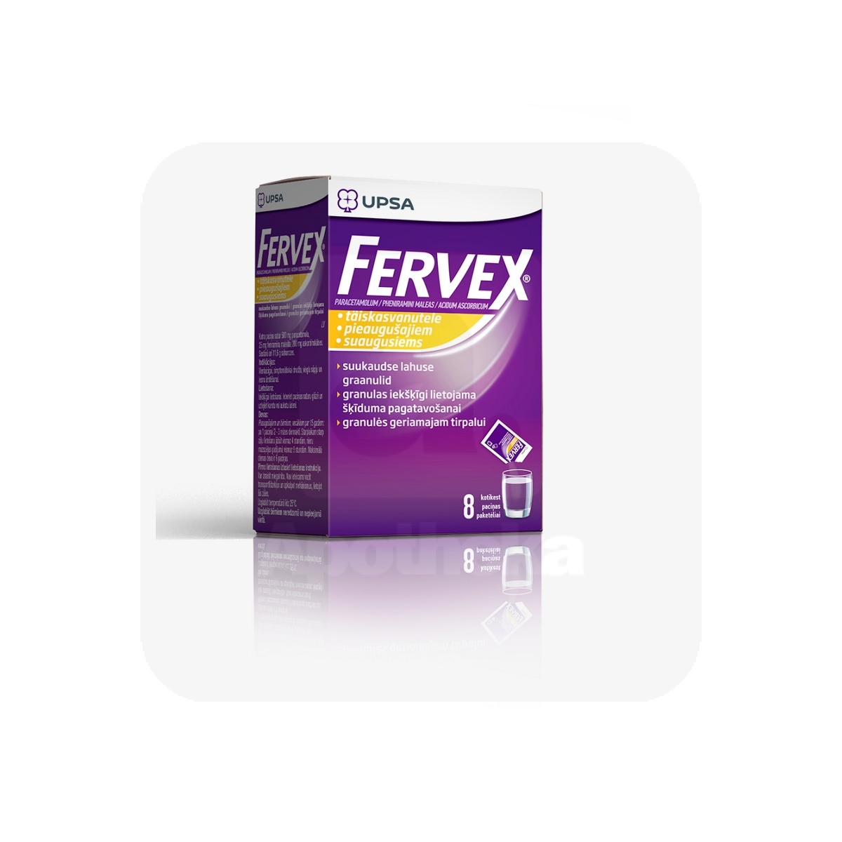 FERVEX 500+25+200MG N8 SUUKAUDSE LAHUSE GRAANULID - Изображение товара