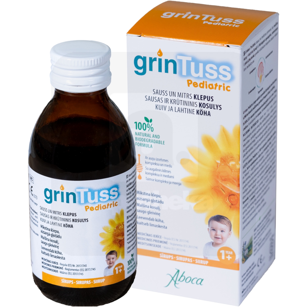 GRINTUSS PEDIATRIC SIIRUP 180G - Изображение товара