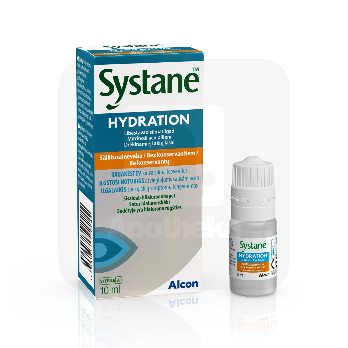 SYSTANE HYDRATION NIISUTAVAD SILMATILGAD SÄILITUSAINETA 10ML - Изображение товара 1