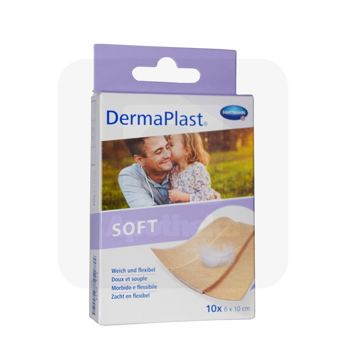 DERMAPLAST PLAASTRID SOFT 6X10CM N10/535341/ - Изображение товара