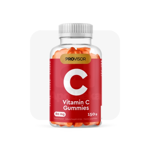 PROVISOR VITAMIIN C KUMMIKOMMID 80MG N60 UUS