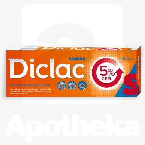 DICLAC 5% GEEL 50MG/G 100G