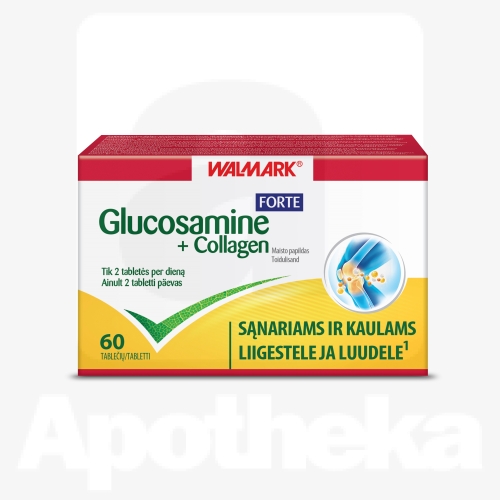 WALMARK GLUCOSAMINE+COLLAGEN FORTE TBL N60