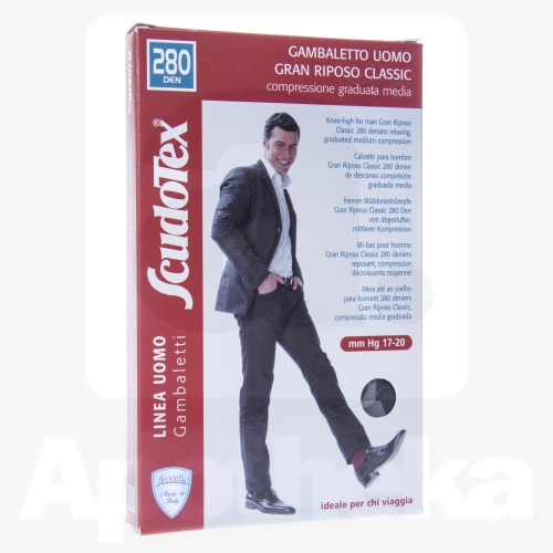 МУЖСКИЕ ГОЛЬФЫ SCUDOTEX 280DEN T4 GRIGIO (S450/4)