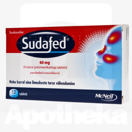 SUDAFED TBL 60MG N12