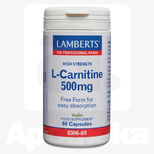 LAMBERTS L-KARNITIIN CAPS 500MG N60