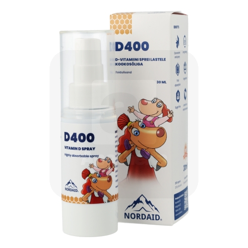 NORDAID D-VITAMIIN SUUKAUDNE SPREI KOOKOSÕLIGA 10MCG 30ML