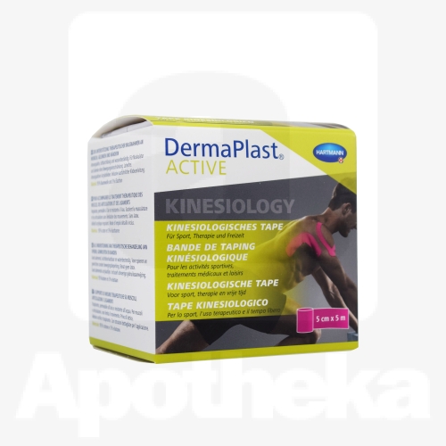 DERMAPLAST ACTIVE KINESIOTEIP 5CMX5M ROOSA/522441/