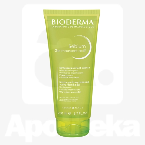 BIODERMA SEBIUM NÄOPESUGEEL AKTIIVHAPPEGA 200ML