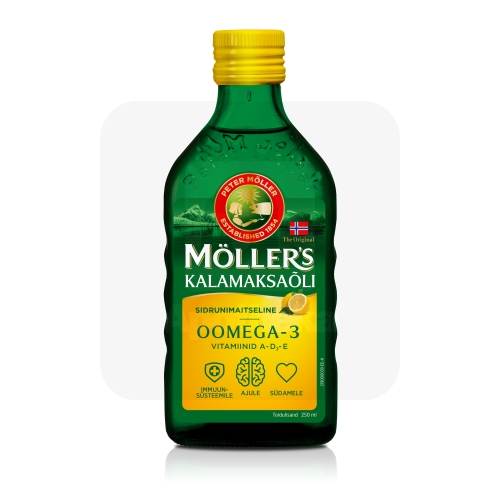 MÖLLERI KALAMAKSAÕLI (SIDRUNIMAITSELINE) 250ML