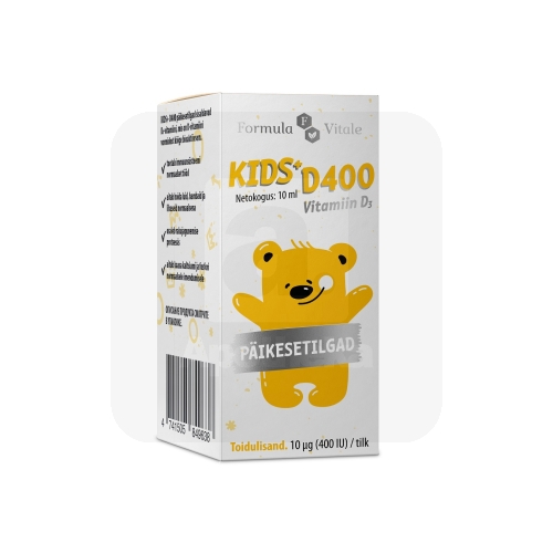 KIDS+ VITAMIIN D PÄIKESETILGAD 10MCG/400IU TILGAD 10ML