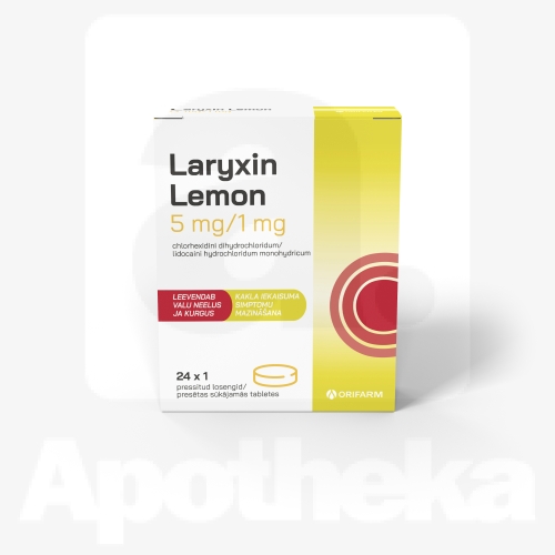 LARYXIN LEMON LOSENG 5MG+1MG N24
