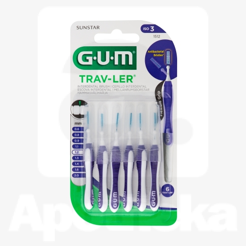 GUM TRAV-LER ИНТЕРДЕНТАЛЬНАЯ ЩЕТОЧКА 1,2MM N6/1512/