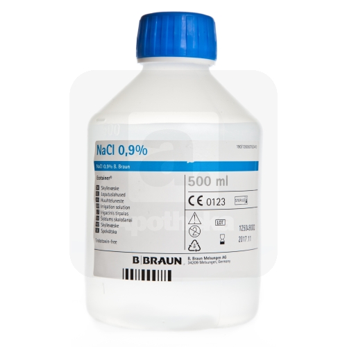 NATRII CHLORIDUM SOL 0,9% (LOPUTUSLAHUS) 500ML (B.B.)